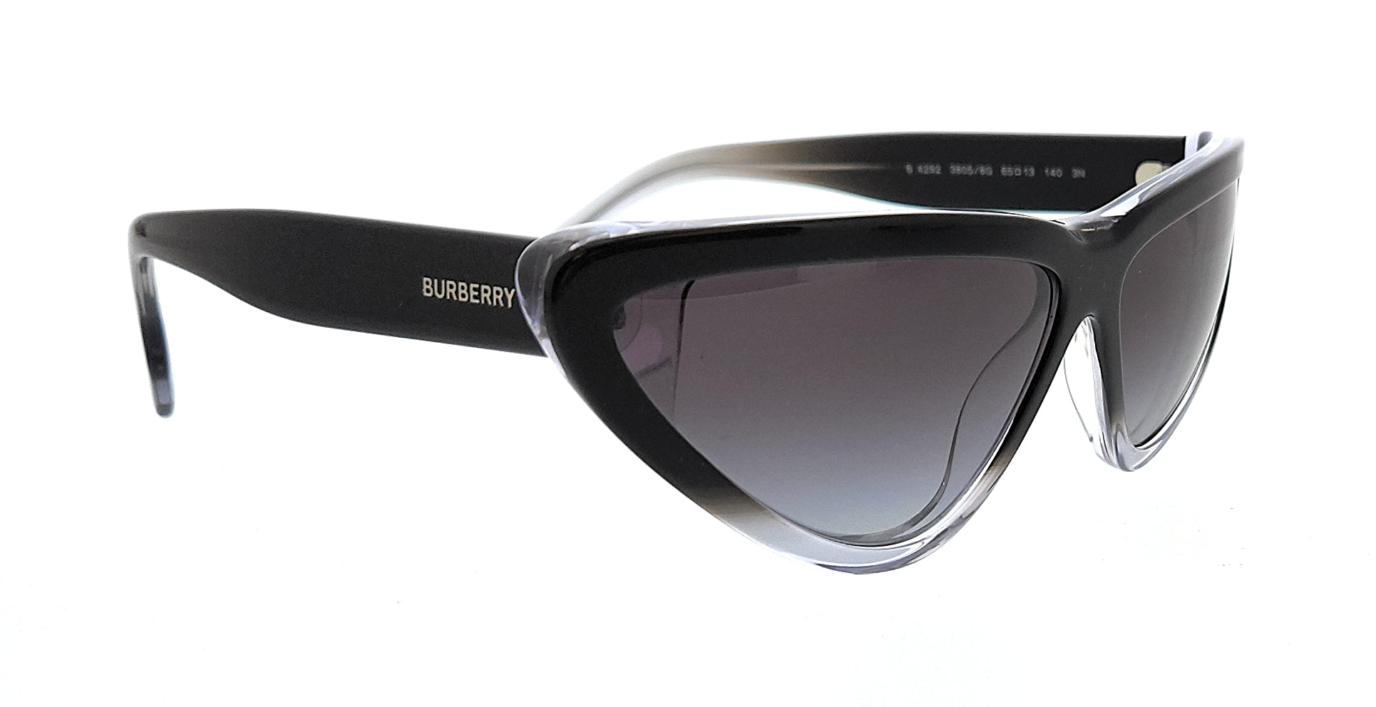 Burberry Top black grad on transparent Cateye 0BE4292 38058G Sunglasses