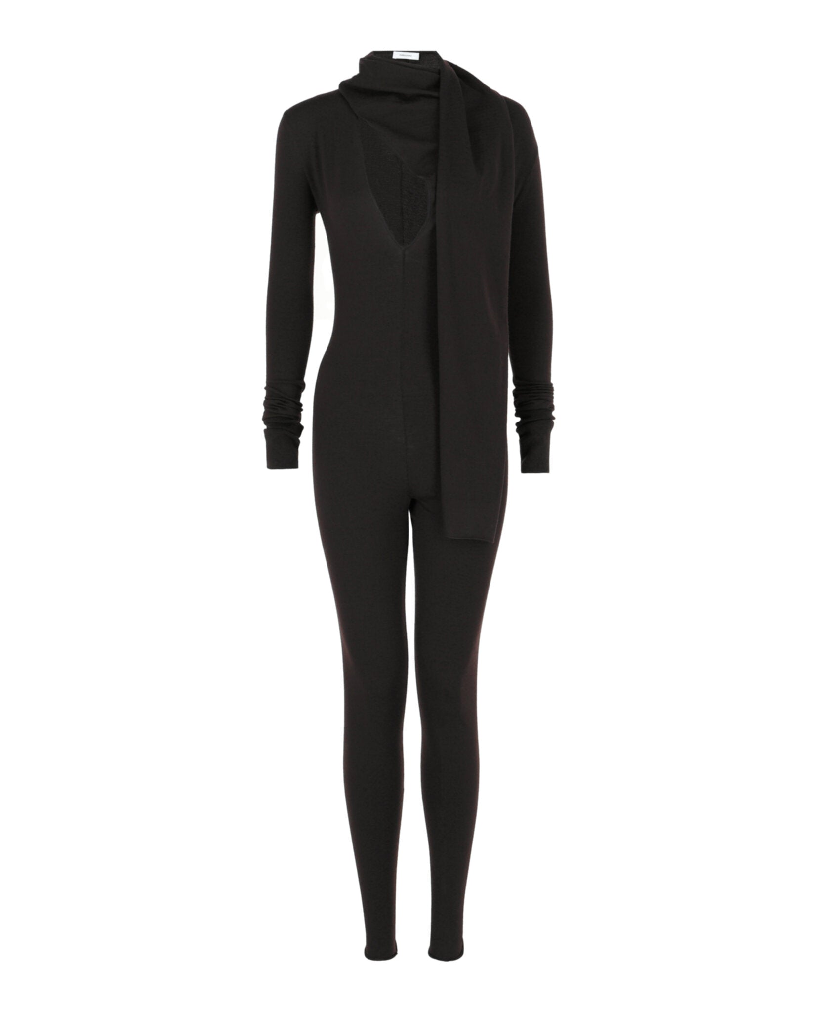 Ferragamo Womens Draped Cutout Jumpsuit