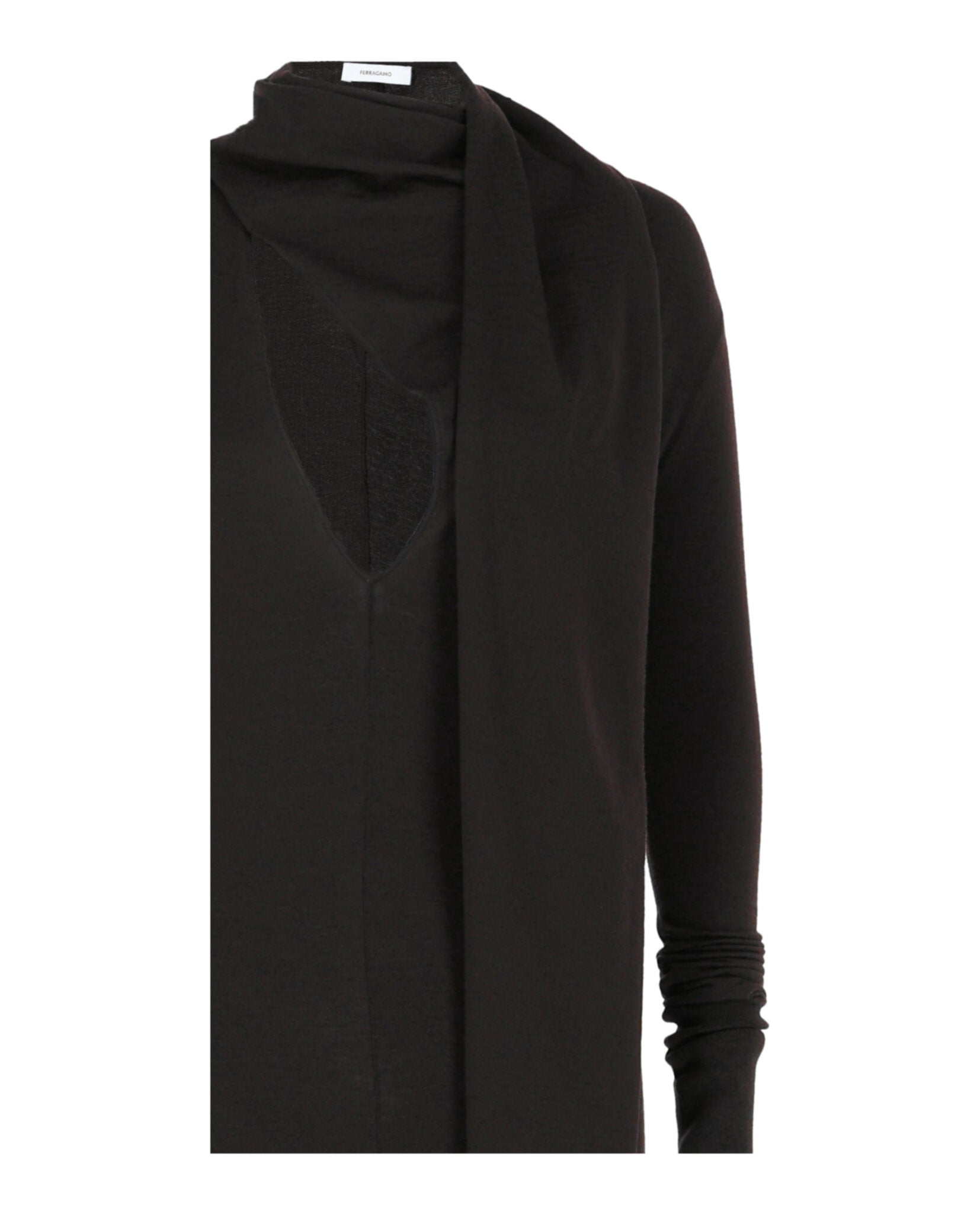 Ferragamo Womens Draped Cutout Jumpsuit
