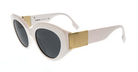 Burberry White Oval 0BE4361F 300787 Sunglasses