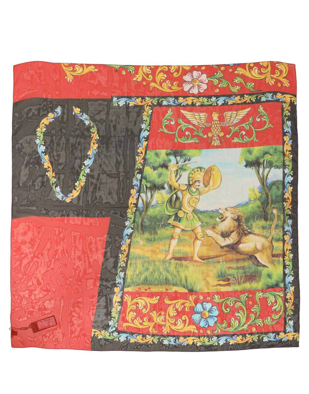 Dolce & Gabbana Dolce & Gabbana Multicolor Silk Printed Square Foulard Women's Scarf
