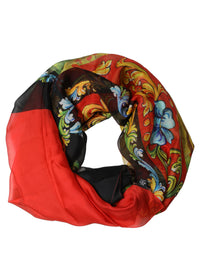 Dolce & Gabbana Dolce & Gabbana Multicolor Silk Printed Square Foulard Women's Scarf