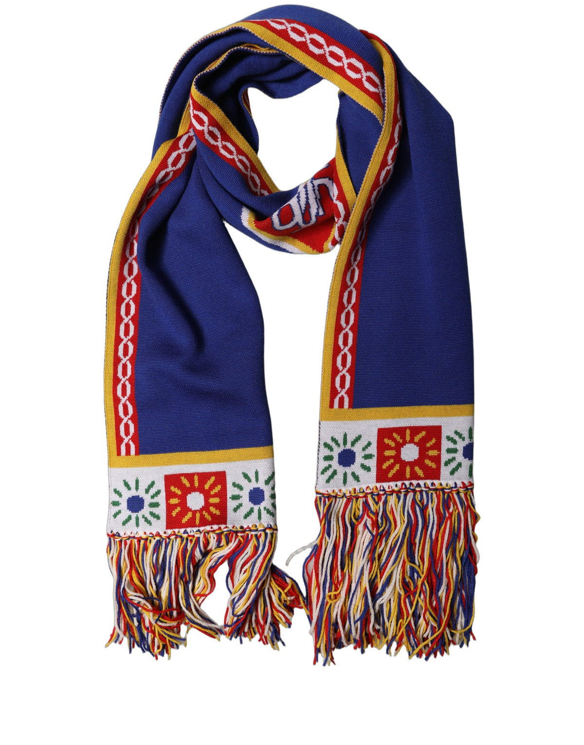 Dolce & Gabbana Dolce & Gabbana Black D&G Queen Cashmere Knitted Shawl Women's Scarf