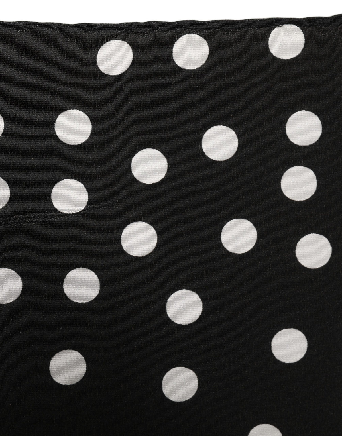 Dolce & Gabbana Dolce & Gabbana Black White Polka Dot Square Foulard Women's Scarf