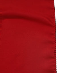 Dolce & Gabbana Dolce & Gabbana Red Satin Silk Foulard Handkerchief Women's Scarf