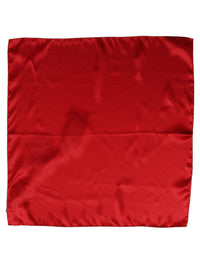 Dolce & Gabbana Dolce & Gabbana Red Satin Silk Foulard Handkerchief Women's Scarf
