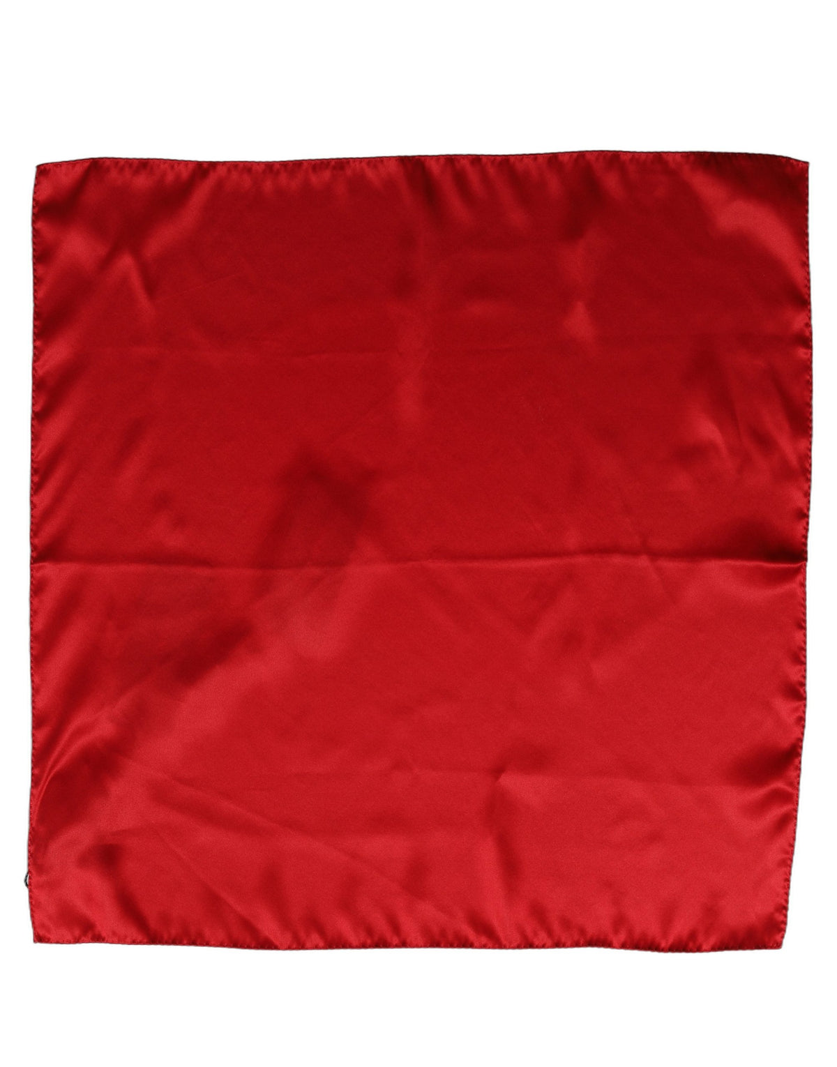 Dolce & Gabbana Dolce & Gabbana Red Satin Silk Foulard Handkerchief Women's Scarf