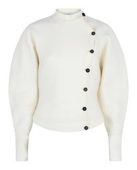 Ferragamo Womens Asymmetrical Buttoned Cardigan