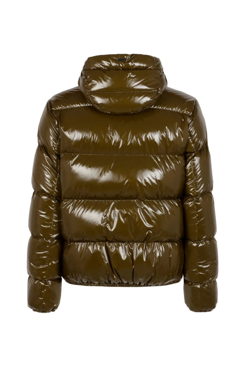 Herno HernoHooded Quilted Jacket In Olive