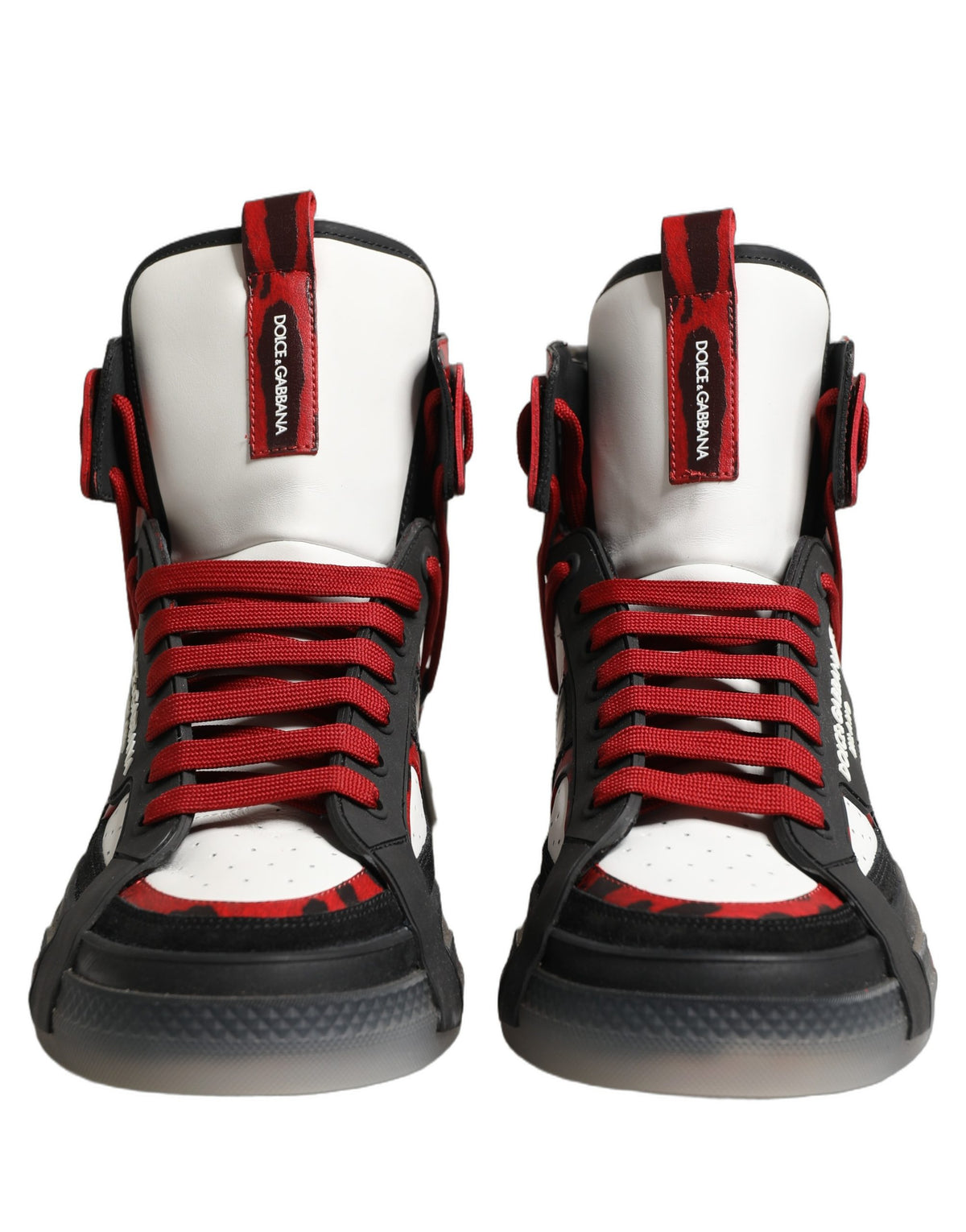 Dolce & Gabbana Dolce & Gabbana Multicolor Leather High Top Sneakers Men's Shoes