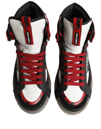 Dolce & Gabbana Dolce & Gabbana Multicolor Leather High Top Sneakers Men's Shoes