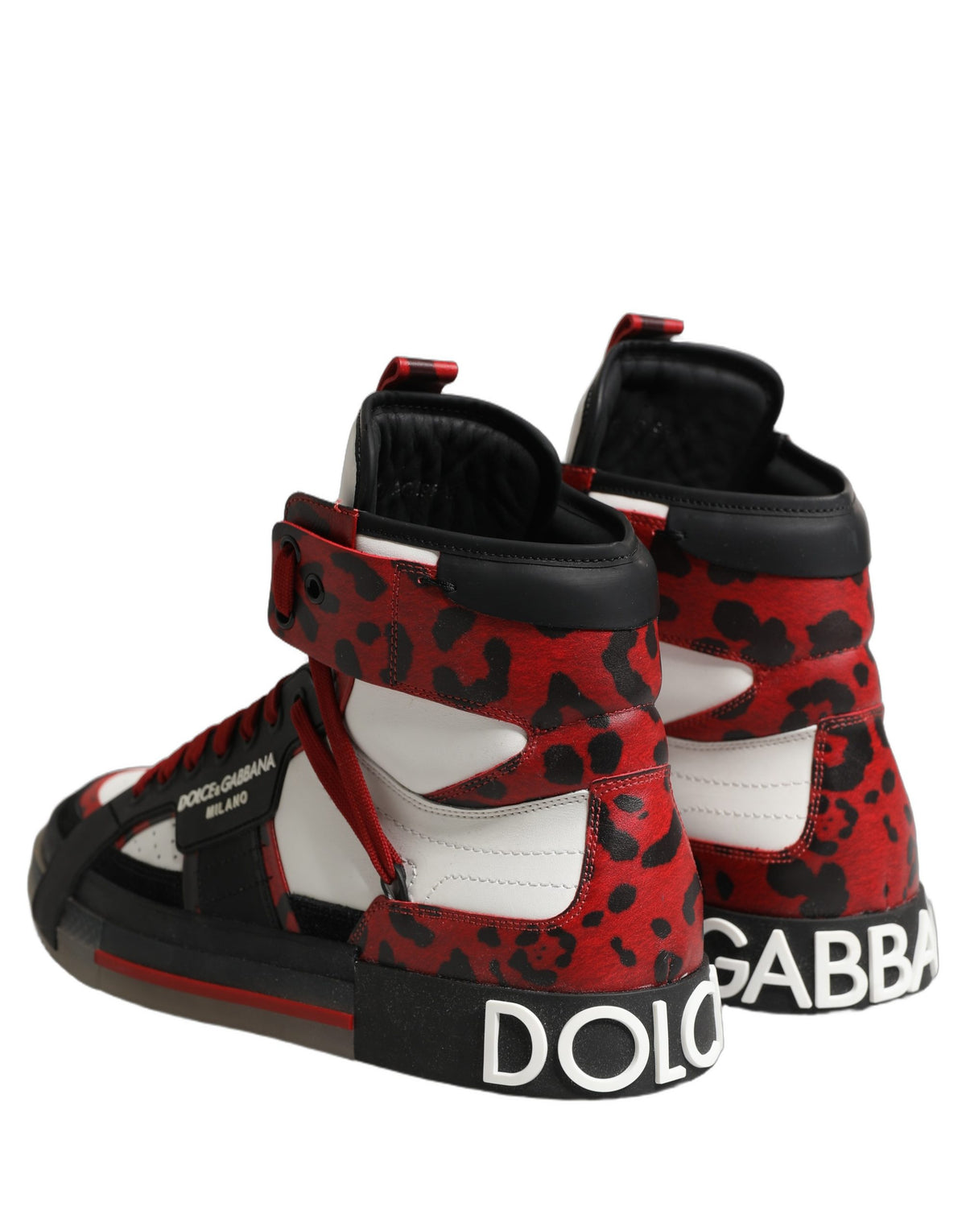 Dolce & Gabbana Dolce & Gabbana Multicolor Leather High Top Sneakers Men's Shoes
