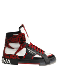 Dolce & Gabbana Dolce & Gabbana Multicolor Leather High Top Sneakers Men's Shoes