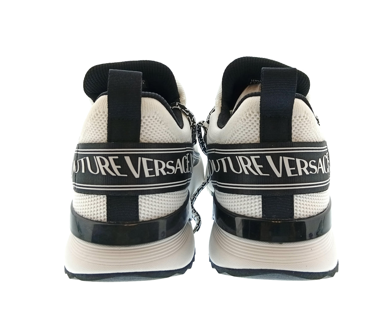 Versace Jeans Couture Versace Jeans Couture Mens White / Black Logo Runner Sneakers-