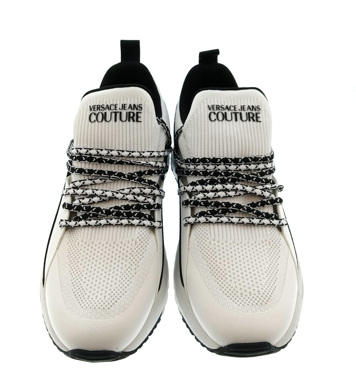 Versace Jeans Couture Versace Jeans Couture Mens White / Black Logo Runner Sneakers-