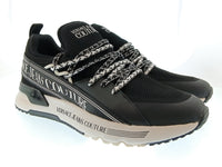 Versace Jeans Couture Versace Jeans Couture Mens Black / White Logo Runner Sneakers-