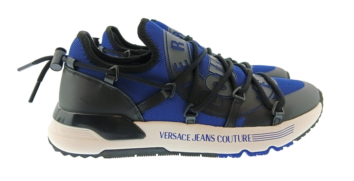 Versace Jeans Couture Versace Jeans Couture Mens Black / Royal Blue / White Cage Runner Sneakers-