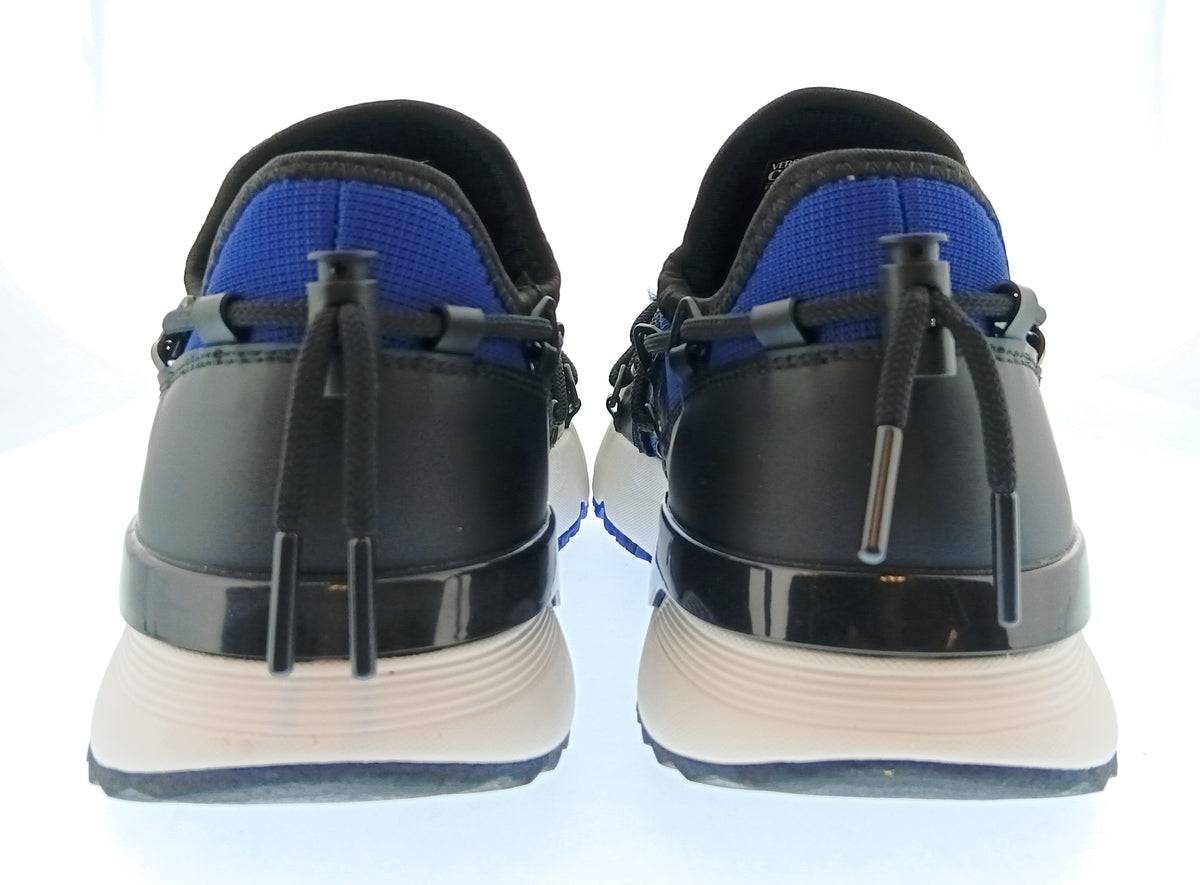 Versace Jeans Couture Versace Jeans Couture Mens Black / Royal Blue / White Cage Runner Sneakers-