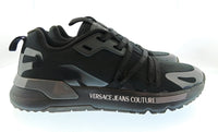 Versace Jeans Couture Versace Jeans Couture Mens Black / Gray Panel Runner Sneakers-