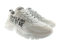 Versace Jeans Couture Versace Jeans Couture Mens White / Black Chunky Logo Sneakers-