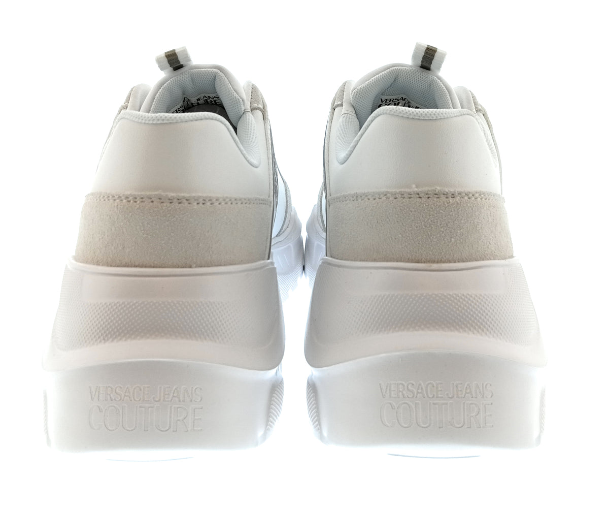 Versace Jeans Couture Versace Jeans Couture Mens White / Beige Chunky Colorblock Sneakers-