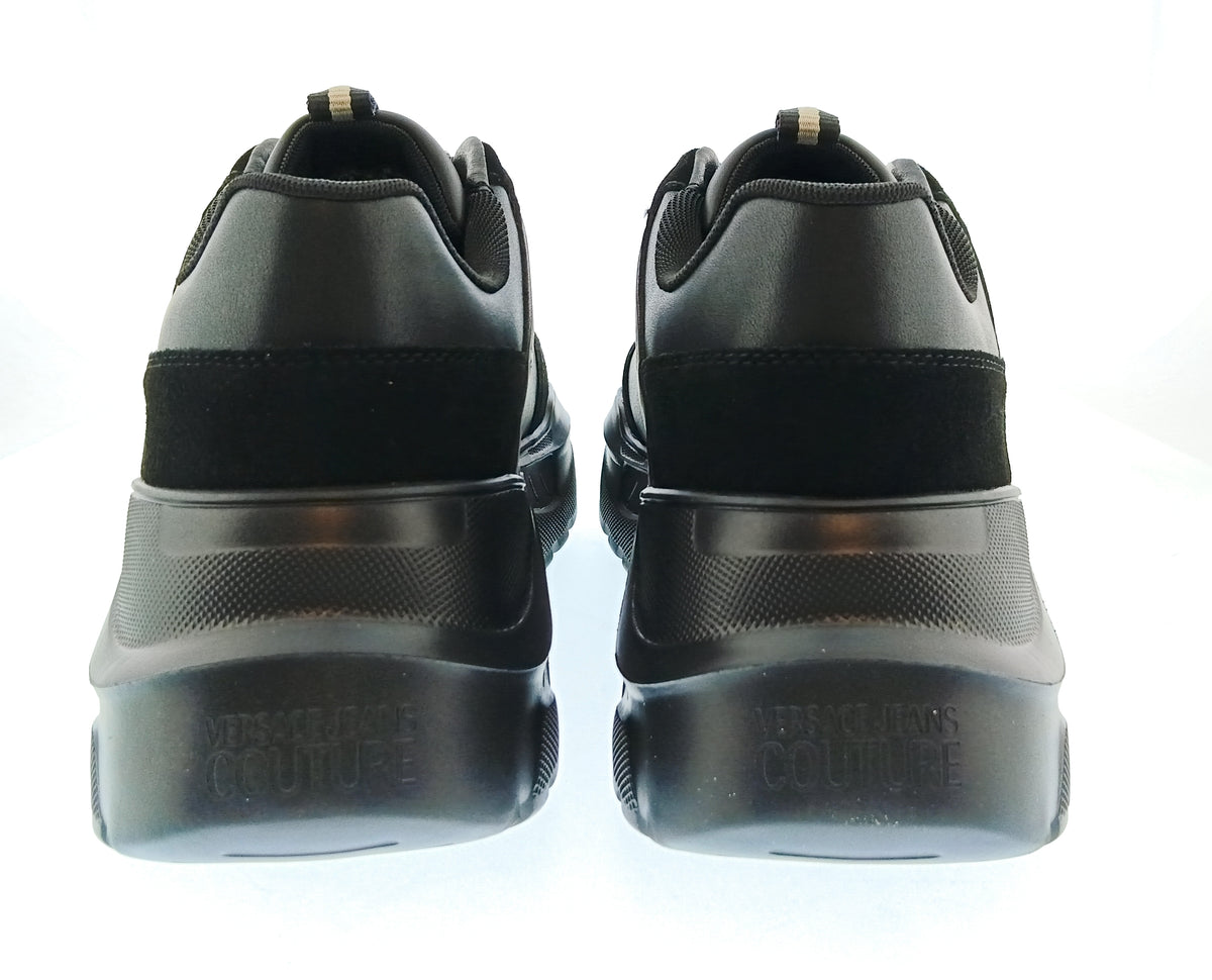Versace Jeans Couture Versace Jeans Couture Mens Black / Gray Chunky Panel Sneakers-