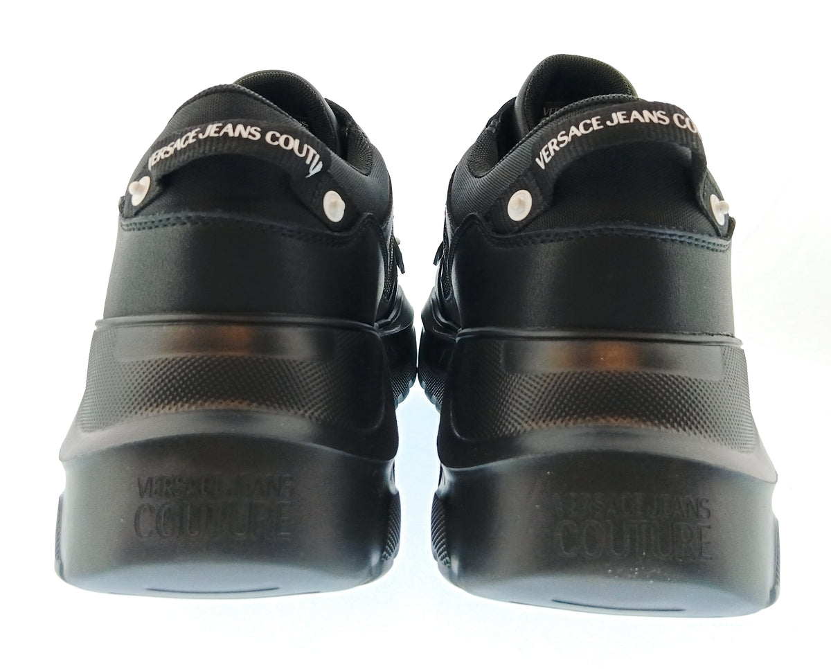 Versace Jeans Couture Versace Jeans Couture Mens Black / Gray Chunky Panel Sneakers-