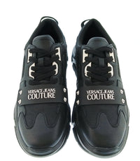Versace Jeans Couture Versace Jeans Couture Mens Black / Gray Chunky Panel Sneakers-