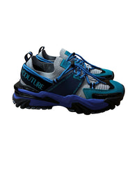 Versace Jeans Couture Versace Jeans Couture Mens Black / Blue / Teal Technical Trail Sneakers-