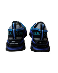 Versace Jeans Couture Versace Jeans Couture Mens Black / Blue / Teal Technical Trail Sneakers-