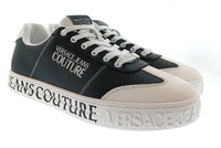 Versace Jeans Couture Versace Jeans Couture Mens Black / White Logo Platform Sneakers-