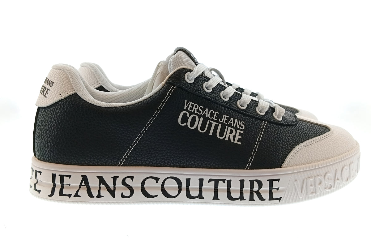 Versace Jeans Couture Versace Jeans Couture Mens Black / White Logo Platform Sneakers-