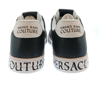 Versace Jeans Couture Versace Jeans Couture Mens Black / White Logo Platform Sneakers-