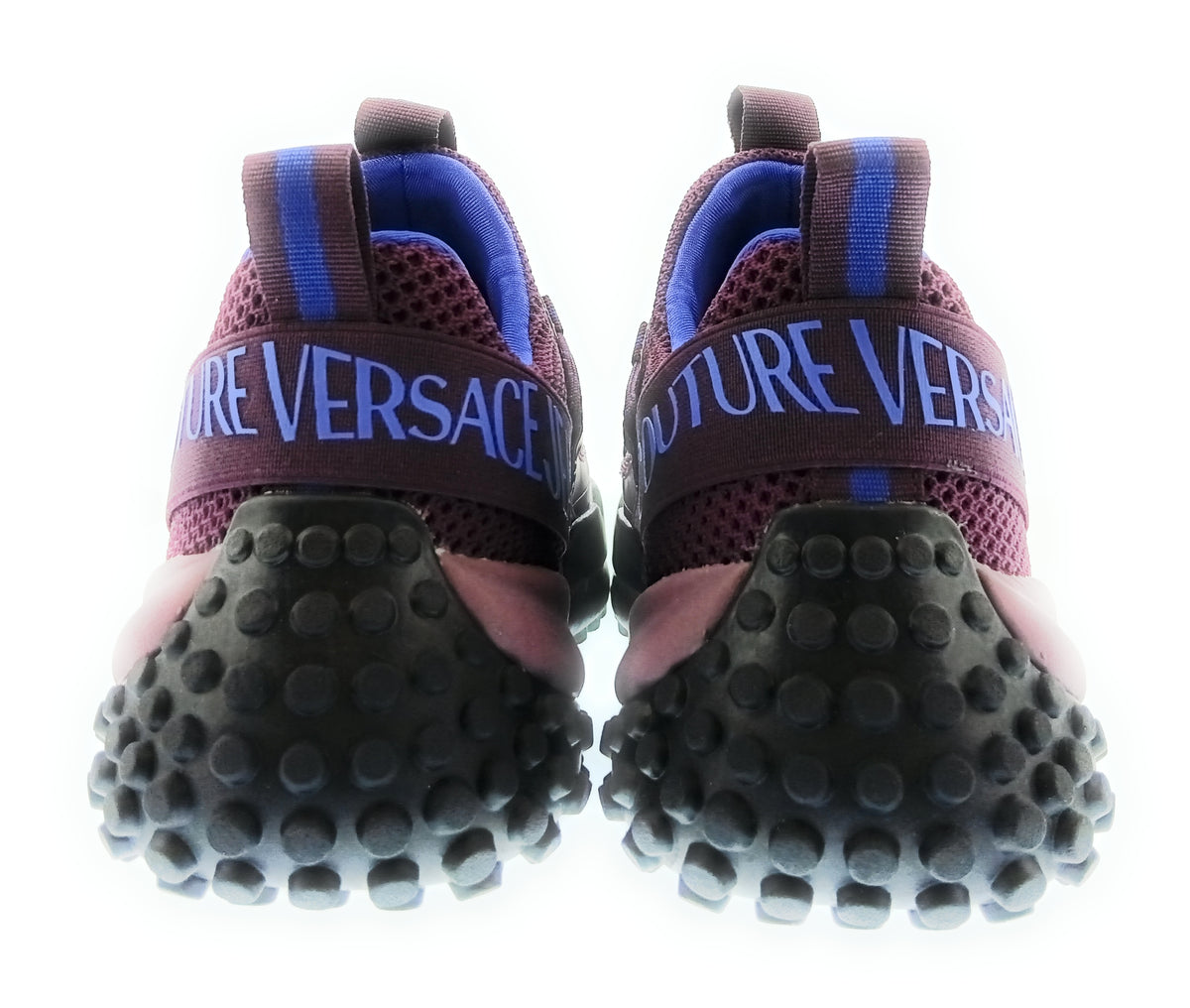 Versace Jeans Couture Versace Jeans Couture Mens Burgundy / Purple / Blue Logo Runner Sneakers-