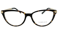 Versace Dark Havana/Gold Cateye 0VE3271 108 Eyeglasses