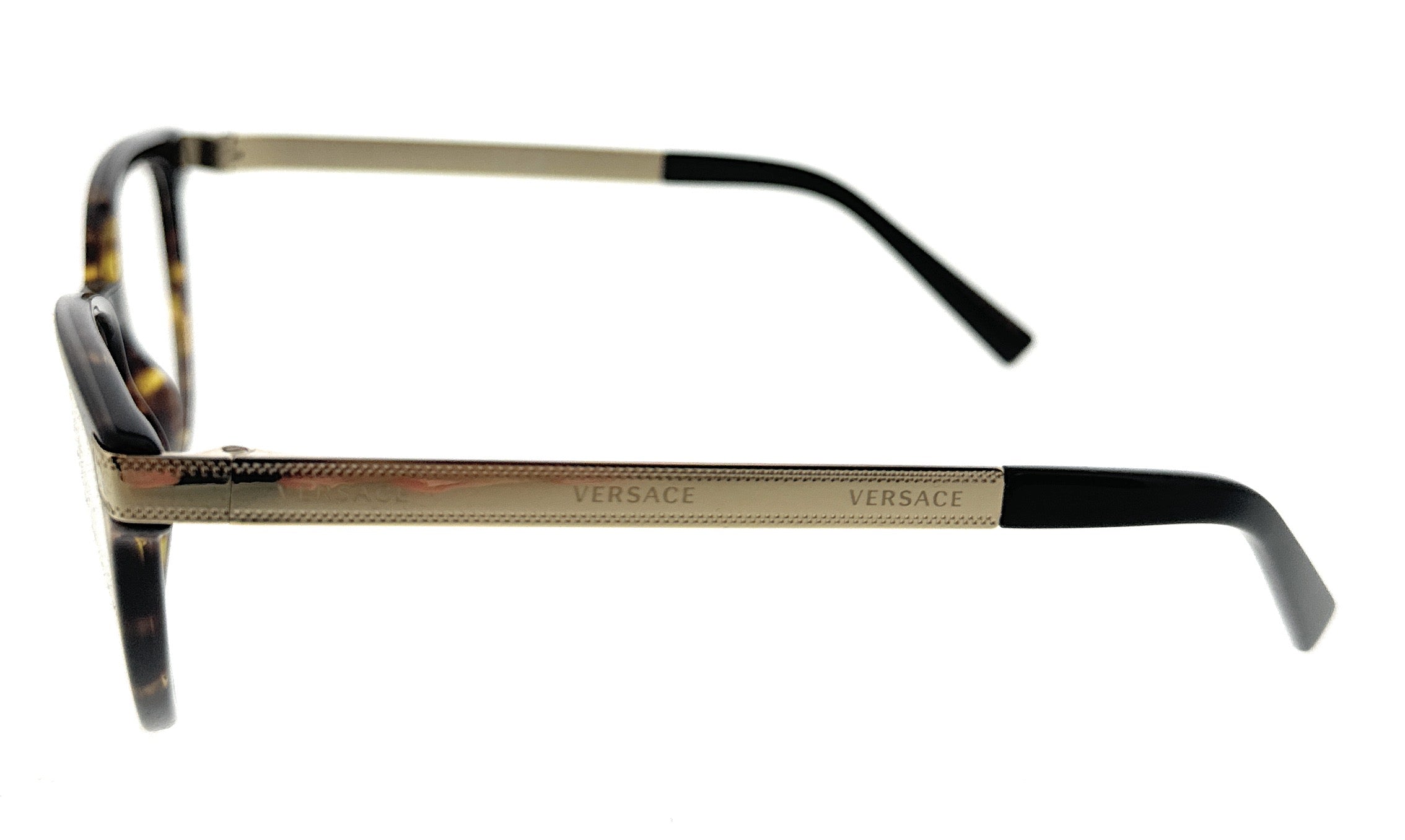 Versace Dark Havana/Gold Cateye 0VE3271 108 Eyeglasses