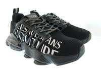 Versace Jeans Couture Versace Jeans Couture Mens Black / White Typography Runner Sneakers-