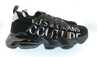 Versace Jeans Couture Versace Jeans Couture Mens Black / White Typography Runner Sneakers-