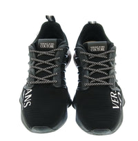 Versace Jeans Couture Versace Jeans Couture Mens Black / White Typography Runner Sneakers-