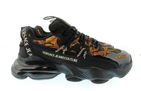 Versace Jeans Couture Versace Jeans Couture Mens Black / Orange Baroque Runner Sneakers-