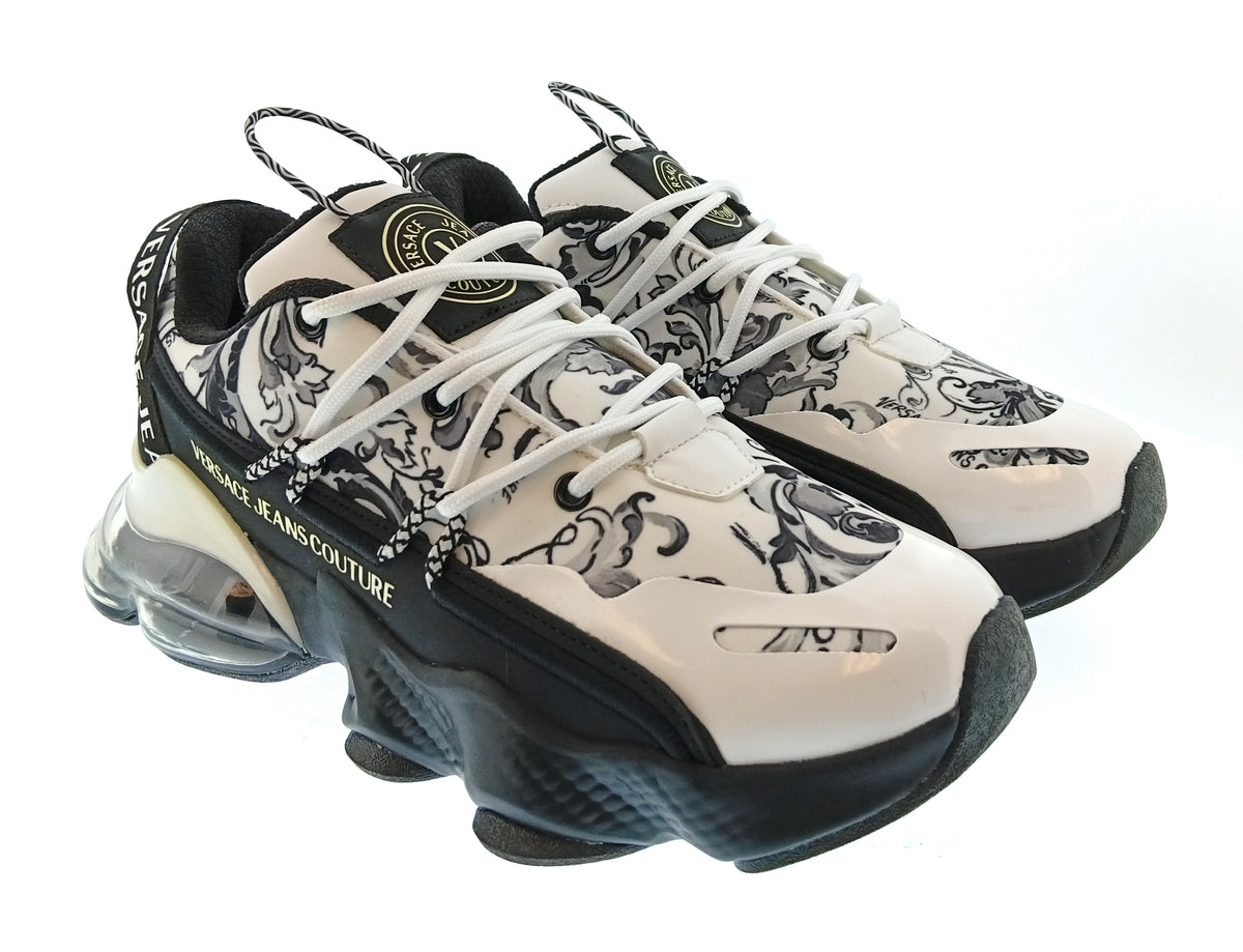 Versace Jeans Couture Versace Jeans Couture Mens White / Black Baroque Chunky Sneakers-