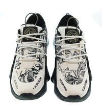 Versace Jeans Couture Versace Jeans Couture Mens White / Black Baroque Chunky Sneakers-