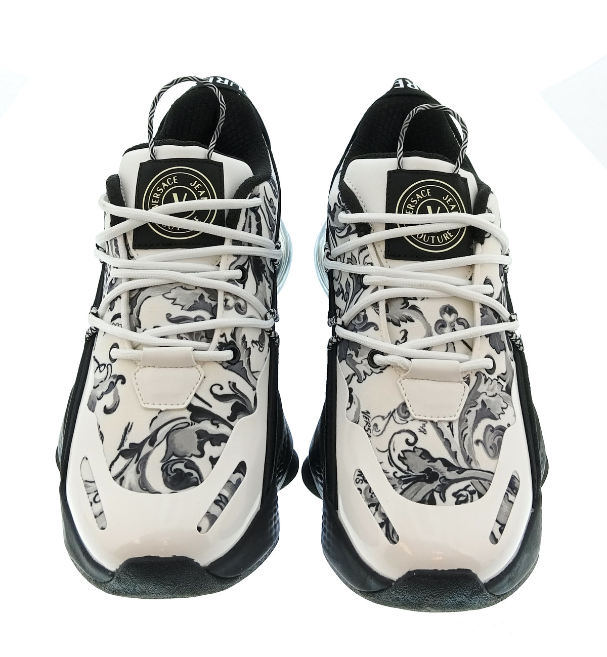 Versace Jeans Couture Versace Jeans Couture Mens White / Black Baroque Chunky Sneakers-