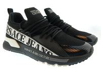 Versace Jeans Couture Versace Jeans Couture Mens Black / White Logo Runner Sneakers-