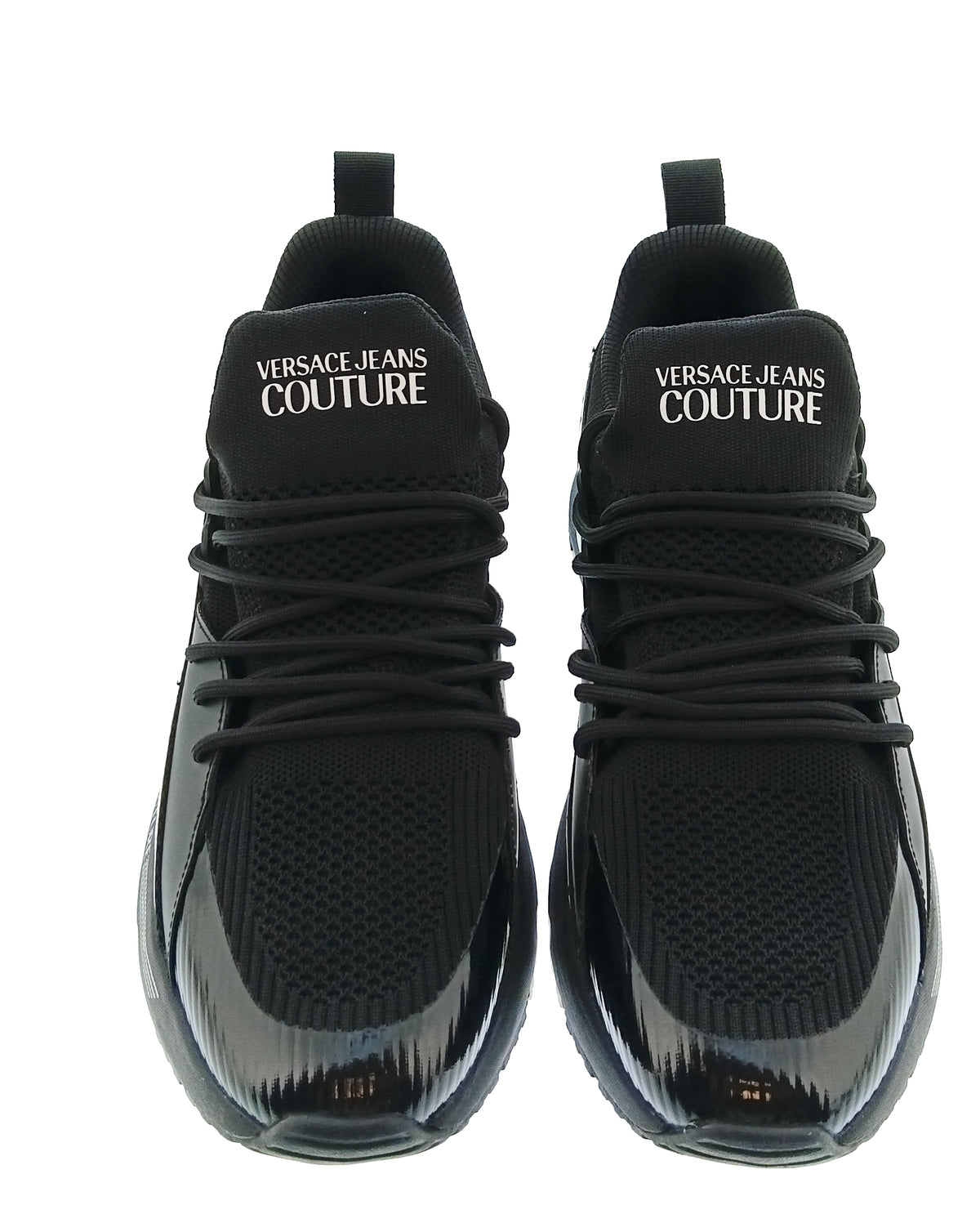 Versace Jeans Couture Versace Jeans Couture Mens Black / White Logo Runner Sneakers-