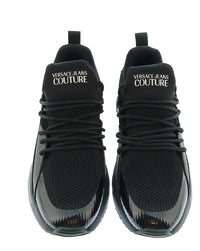 Versace Jeans Couture Versace Jeans Couture Mens Black / White Logo Runner Sneakers-