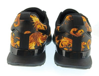 Versace Jeans Couture Versace Jeans Couture Mens Black / Gold Baroque Logo Runner Sneakers-