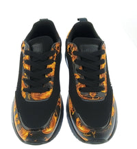 Versace Jeans Couture Versace Jeans Couture Mens Black / Gold Baroque Logo Runner Sneakers-