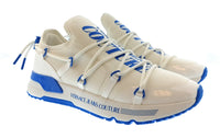 Versace Jeans Couture Versace Jeans Couture Mens White / Royal Blue Cage Runner Sneakers-