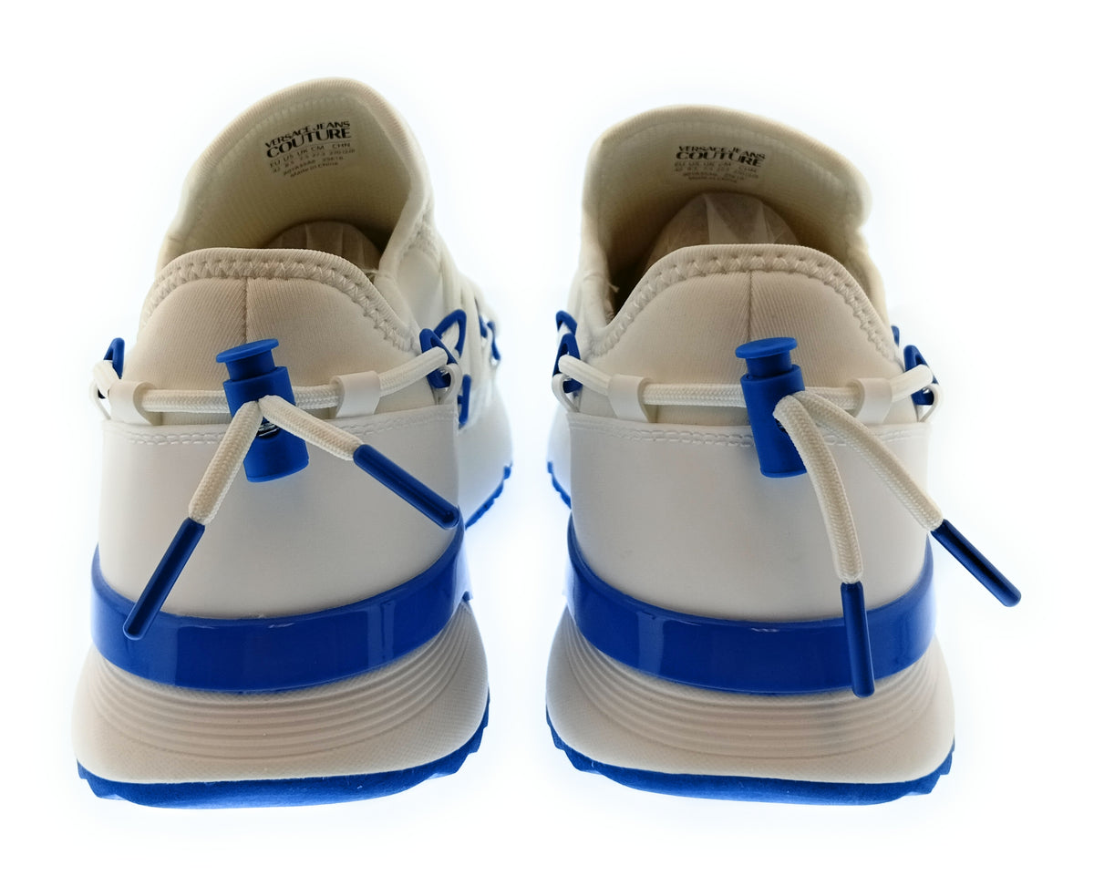 Versace Jeans Couture Versace Jeans Couture Mens White / Royal Blue Cage Runner Sneakers-